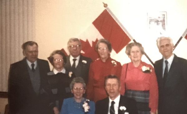 Here is Walter and Olive and the Alex and Belle Aitken children. Maybe 1985. All wonderful roll models and community leaders. Olive and Walter were always with me: church choir, baseball park, General Store, farm tours.