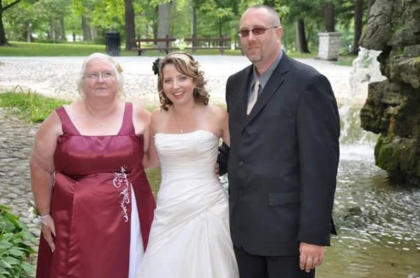 Mom with Amber and Shawn. Beautiful day, - 2011