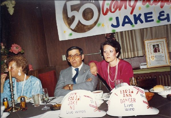 Carolyn with Dad at Nanny & Pap's 50th