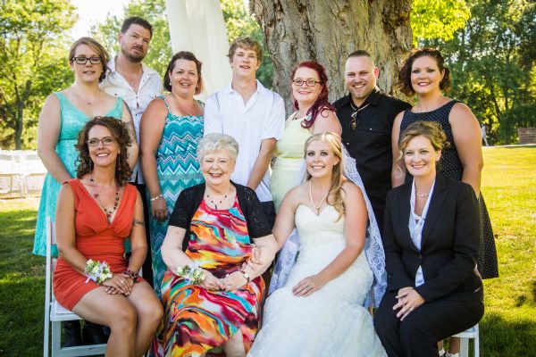 Blanche with her grandchildren. - 2016