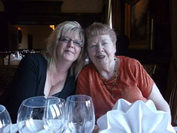 Blanche with her daughter.