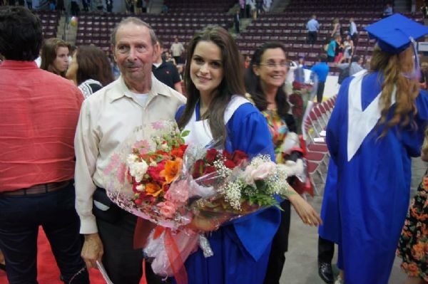 My papa supporting me at my Highschool graduation❤️ - 2014